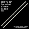 LED підсвітка TV 32« inch 11-led 575mm. 3V. 32D1334DB VES315WNDL-01 VES315WNDS-2D-R02 2шт.