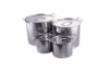 Набор посуды нержавеющий Empire 1 x 3 x 5 x 7 x 10 x 12 x 16 л (7 шт.) (5007)
