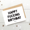 Открытка «Happy Fu*king Birthday», английский