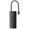 Перехідник HUB Baseus Lite Series 6in1 (Type-C to HDMI + 2xUSB 3.0 + PD+SD/TF) (WKQX05), Black - купити в SmartEra.ua