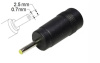 Переходник для блока питания 2.5x0.7mm з 5.5x2.1(2.5)mm (Female) (A class) 1 день гар.