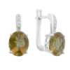 Серебряные серьги CatalogSilver с Султанит султанитом 5.115ct (2171355)