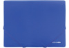 Папка пластикова А4 на гумках Economix, фактура «помаранч», синя