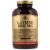 Лізин 1000 мг, L-Lysine, Solgar, 250 таблеток