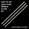 LED підсвітка TV 32« 32BDL4012N/62 32PFL5708 32PH4109 32PFL3138 32PFK4109 32PHH4109 32PHK4109 32PFL31H 1шт.