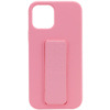 Чохол Silicone Case Hand Holder для Apple iPhone 12 Pro / 12 (6.1«») (рожевий / Pink) - купити в SmartEra.ua