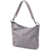 Жіноча сумка з двома ремінцями із натуральної шкіри 723054 Сірий