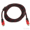 Кабель відео HDMI/HDMI (V1.4) з фільтром у тканинній оболонці (3 м)