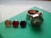 Каблучка Bvlgari булгарі зі змінним камінням 16р. рож.золото