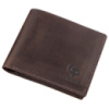 Компактне портмоне комбі унісекс 711227 Темно-Коричнева