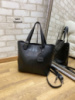 Чорна — ZARA — стильна велика сумка, дорогий турецький матеріал (0217)