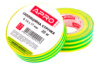 Лента изоляционная Apro 20 м x 17 x 0.14 мм желто-зеленая (ET-20YG) (10 шт.)
