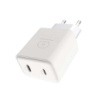 Мережевий зарядний пристрій WUW-C189 PD 20W Charger USB C + USB C white (C189)