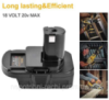 Перехідник батареї DM18RL з USB DM20ROB для інструменту RYOBI для АКБ Dewalt 20V для Milwaukee на 18V адаптер батареї  Характерист