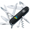 Нож Victorinox Huntsman Ukraine Black «Голуб Миру Жовто-Блакитний» (1.3713.3_T1036u)