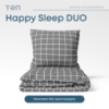 Комплект постільної білизни ТЕП «Happy Sleep Duo» Check, 70x70 євро