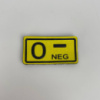 Шеврон на липучке 1 группа крови 0 - NEG ВСУ (ЗСУ) 7429 5х2,5 см