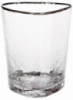Набор 4 стакана Monaco Ice 350мл, стекло с серебряным кантом
