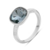 Серебряное кольцо CatalogSilver с фианитами, вес изделия 4,38 гр (60002279) 17.5 размер