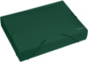 Папка-бокс пластикова А4 на гумках Economix, 60 мм, фактура «діамант», зелена