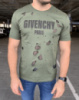 Футболка Givenchy Paris Destroyed Oversized Navy Green