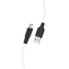 Кабель Hoco X21 Plus USB to Lightning 2m black white