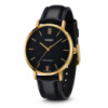 Жіночий годинник Casio LTP-VT01GL-1B Classic з чорним циферблатом та золотистим корпусом