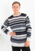 Чоловічий кольоровий светр у смужку