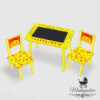 Дитячий столик із крейдовою поверхнею Yellow