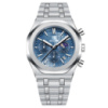 Чоловічий годинник Benyar BY-5228M Silver-Blue з хронографом та сталевим браслетом