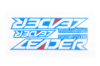 Наклейки (набор) Honda LEADER CUSTOM (20х4см, 3шт) (#1228)