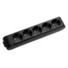 Колодка для удлинителя Panasonic X-tendia с заземлением 5 гнезда black (WLTB04502BL-UA)