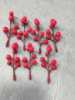 Ягодки на ветке / 10 мм/ 7 ягодок/ красный