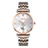 Жіночий класичний годинник Skmei 9198TRGSI-B Rose Gold-Silver зі сріблястим циферблатом