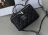 Сумка Chanel Classic Lambskin в сріблі чорний