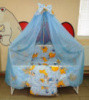 Набор детского постельного белья - 9 предметов, Бортики в кроватку малыша, Защита в манеж