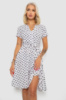 Сукня софт з принтом у горох, колір білий, 230R0032-2