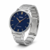 Чоловічий годинник Casio MTP-VT01D-2B з синім циферблатом та сталевим браслетом