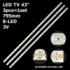 LED підсвітка TV 43« 795mm 8-led GC43D08-ZC23AG-10 GC43D08-ZC23AG-10E 303GC430059 1шт.