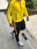Весенне-осенний спортивный костюм Nike Желтый
