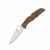 Нож складной Spyderco Endura 4 FRN Flat Ground коричневый (C10FPBN)