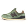 New Balance 574 зелені з коричневим