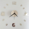 3D настенные часы, безкаркасные часы, часы наклейки 40-50 см