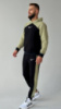 Чоловічий спортивний костюм Nike чорний з оливковими вставками