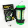 Кемпинговый фонарь XBL 818C-3W+COB, Фонарик аккумуляторный кемпинговый, Фонарь-светильник. Цвет: зеленый