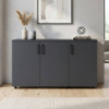Комод Doros Торн Антрацит 3 ДСП 135х51.6х80 (DRS-012097)