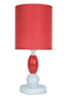 Деревянная настольная лампа с абажуром SVLIGHT 329 красный
