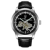 Чоловічий механічний годинник Awarder 043 Де би не був Silver-Black Automatic з сапфіровим склом