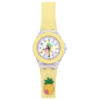 Дитячий годинник Better 005 Pineapple Yellow-White кварцовий з жовтим силіконовим ремінцем