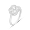 Серебряное кольцо CatalogSilver с фианитами, вес изделия 2,61 гр (2159940) 18.5 размер